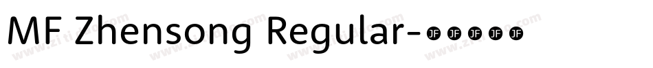 MF Zhensong Regular字体转换